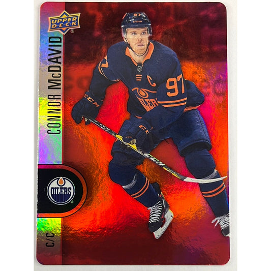 2022-23 Tim Hortons Connor McDavid Red Holo Die Cut