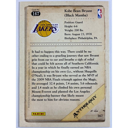 2012 Panini Anthology Kobe Bryant #167