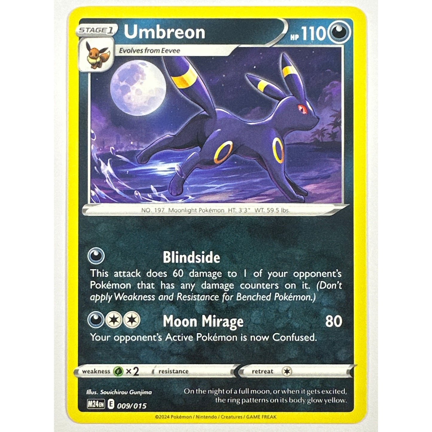 Umbreon Non Holo McDonald’s Promo 009/015