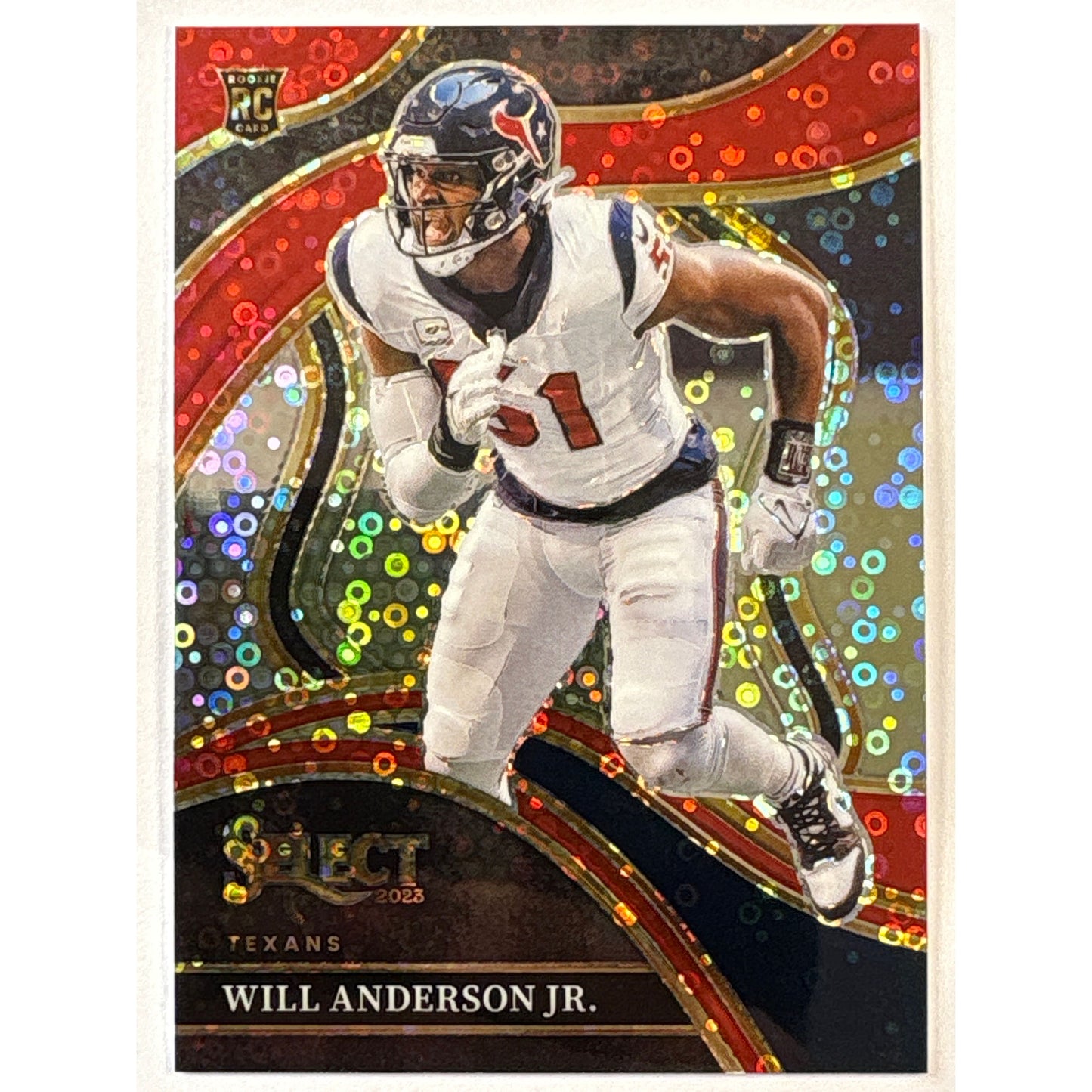2023 Select Will Anderson Club Level Disco Prizm RC 13/49 | Local Legends Cards & Collectibles