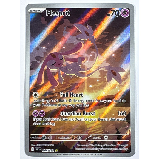 Mesprit Holo Illustration Rare 204/191 | Local Legends Cards & Collectibles
