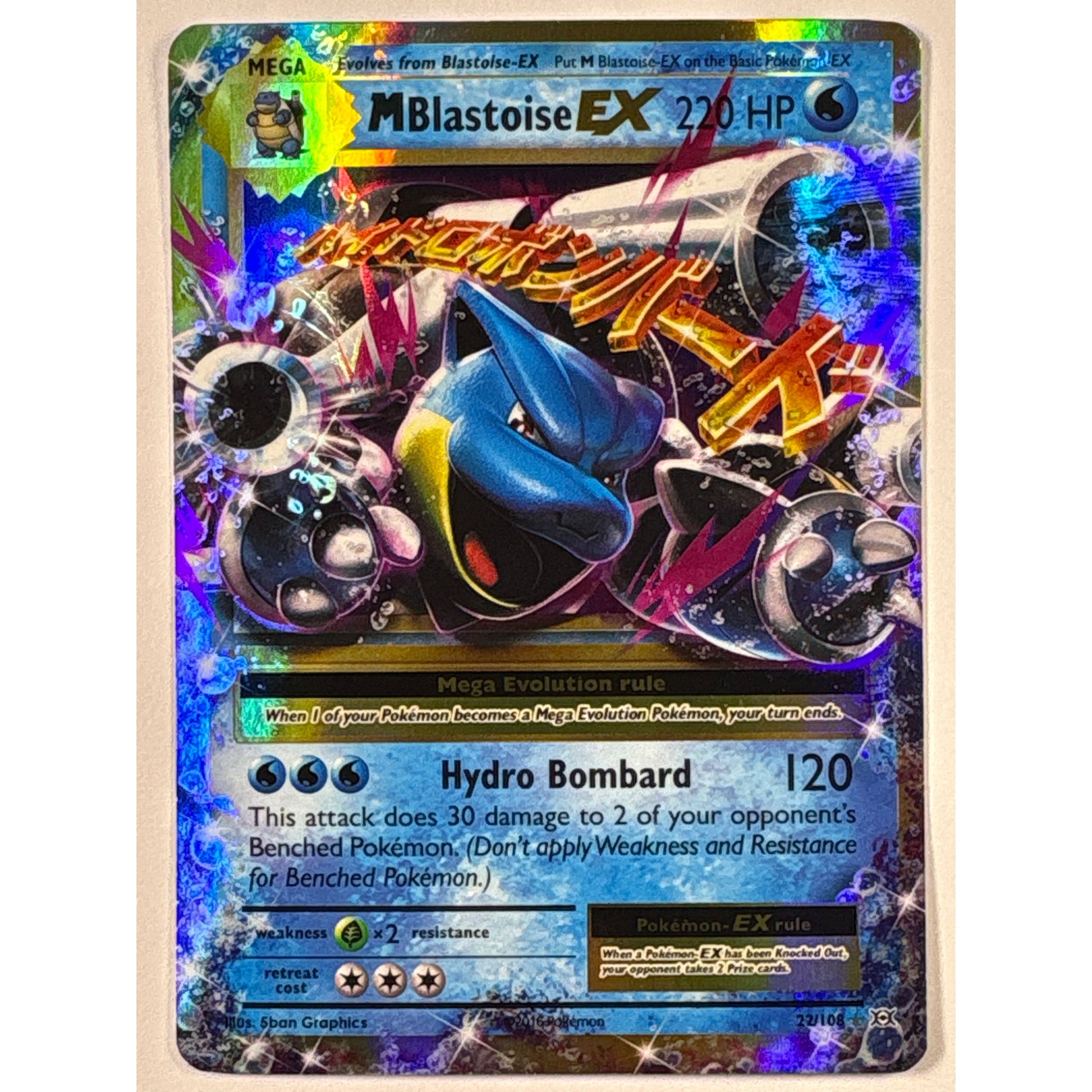 M Blastoise EX Holo Ultra Rare 22/108 | Local Legends Cards & Collectibles