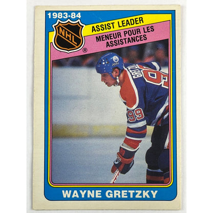1984-85 O-Pee-Chee Wayne Gretzky Assist Leaders