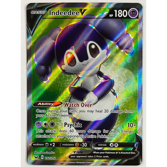 Indeedee V Full Art Ultra Rare 192/202