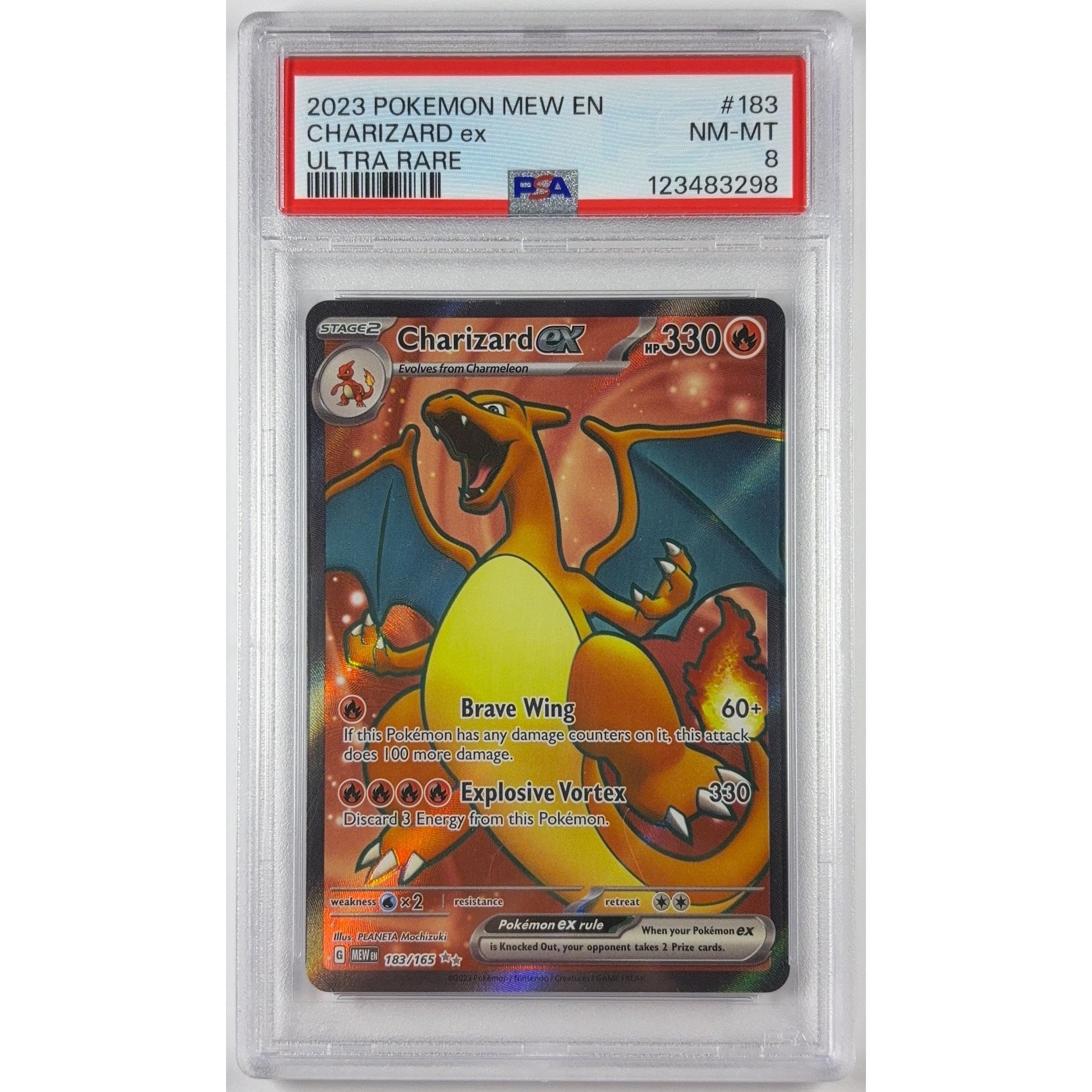 Charizard ex Holo Ultra Rare 183/165 PSA 8 NEAR MINT-MINT | Local Legends Cards & Collectibles