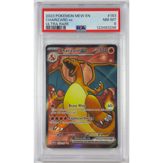 Charizard ex Holo Ultra Rare 183/165 PSA 8 NEAR MINT-MINT | Local Legends Cards & Collectibles