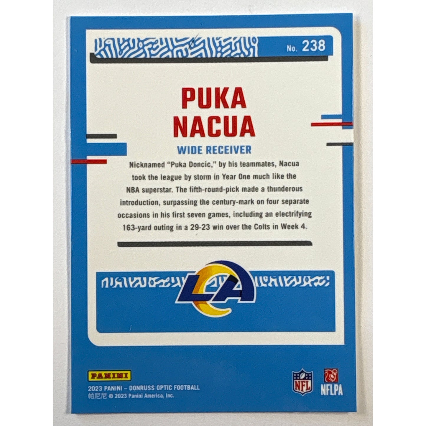 2023 Donruss Optic Puka Nacua Rated Rookie
