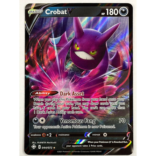 Crobat V Full Art Ultra Rare 44/172