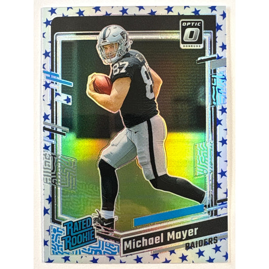 2023 Donruss Optic Michael Mayer Stars Emoji Rated Rookie
