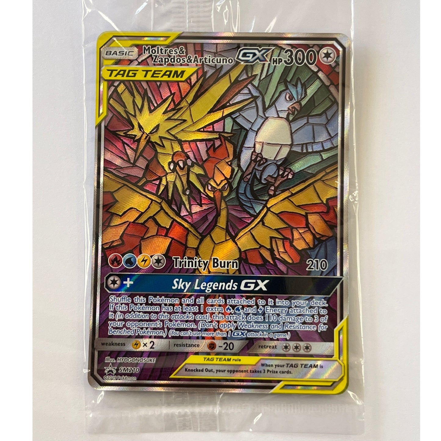 Sealed* Moltres & Zapdos & Articuno GX Tag Team Holo Black Star Promo
