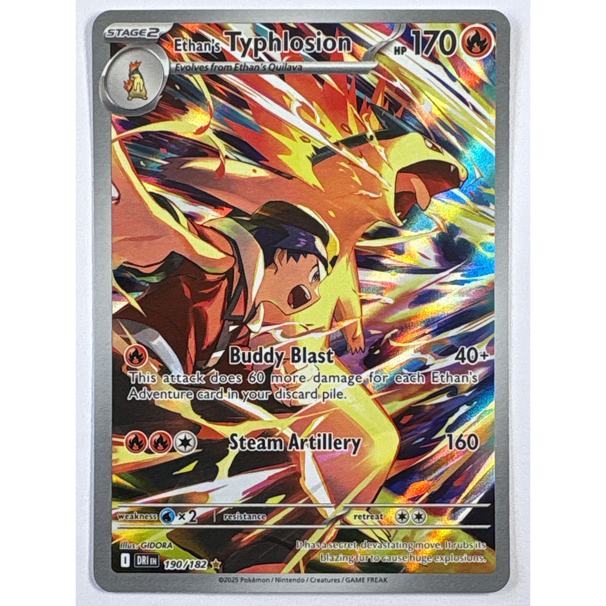 Ethan’s Typhlosion Holo Illustration Rare 190/182 | Local Legends Cards & Collectibles