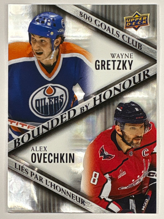 2023-24 Tim Hortons Collectors Series Wayne Gretzky Alex Ovechkin Bounded By Honour 800 Goals Club SSP | Local Legends Cards & Collectibles