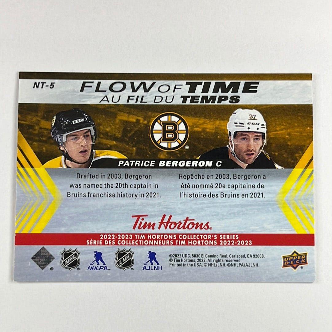 2022-23 Tim Hortons Patrice Bergeron Flow of Time 3D Lenticular