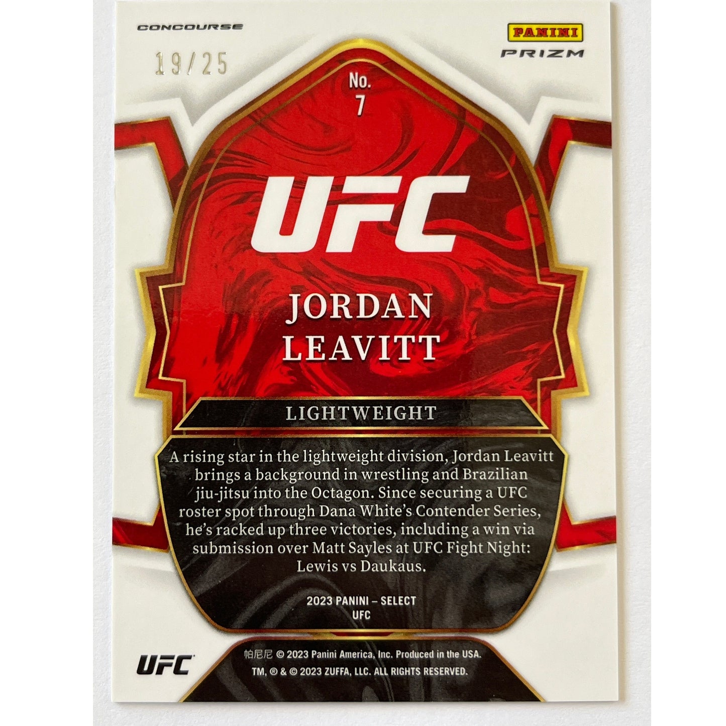 2023 Select Jordan Leavitt Tie-Dye Prizm RC /25