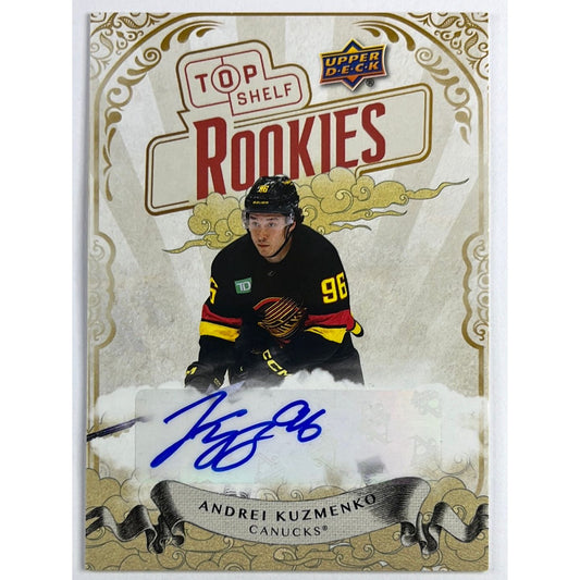 2023 The National Andrei Kuzmenko Top Shelf Rookies Auto /75