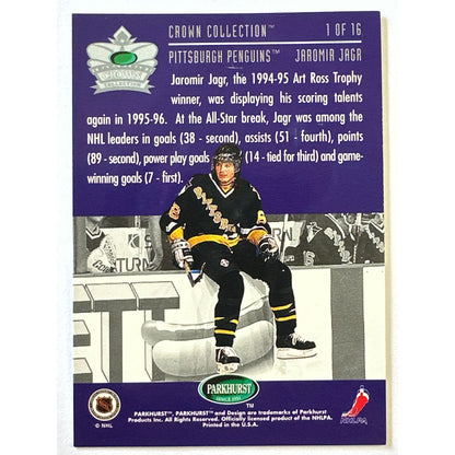 1995-96 Parkhurst Jaromir Jagr Crown Collection