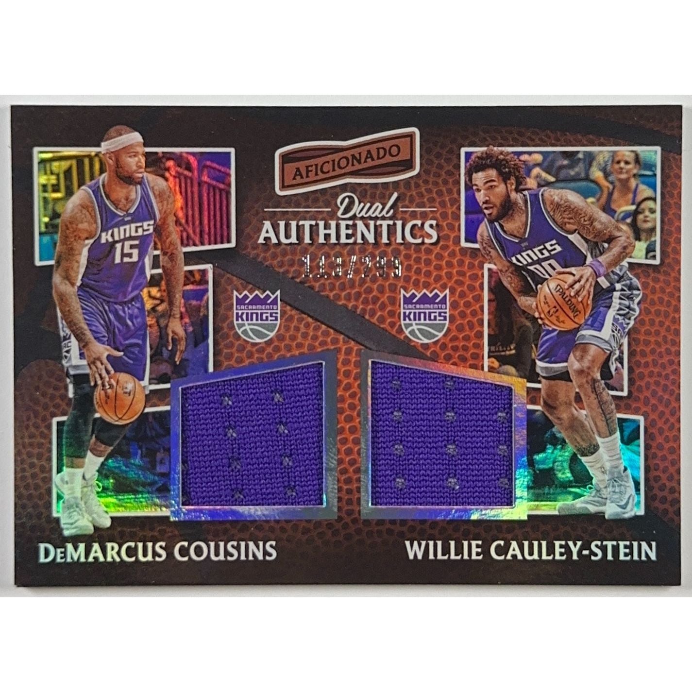 2016-17 Absolute Demarcus Cousins / Willie Cayley-Stien Dual Authentics /299