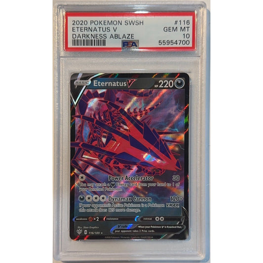 Eternatus V Holo Ultra Rare 116/189 PSA 10 GEM MINT