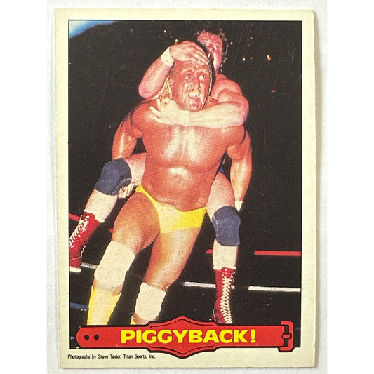 1895 Titan Sports Piggyback! Hulk Hogan Rookie Insert