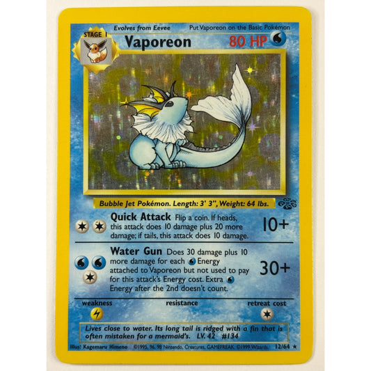 Vaporeon Holo Rare 12/64