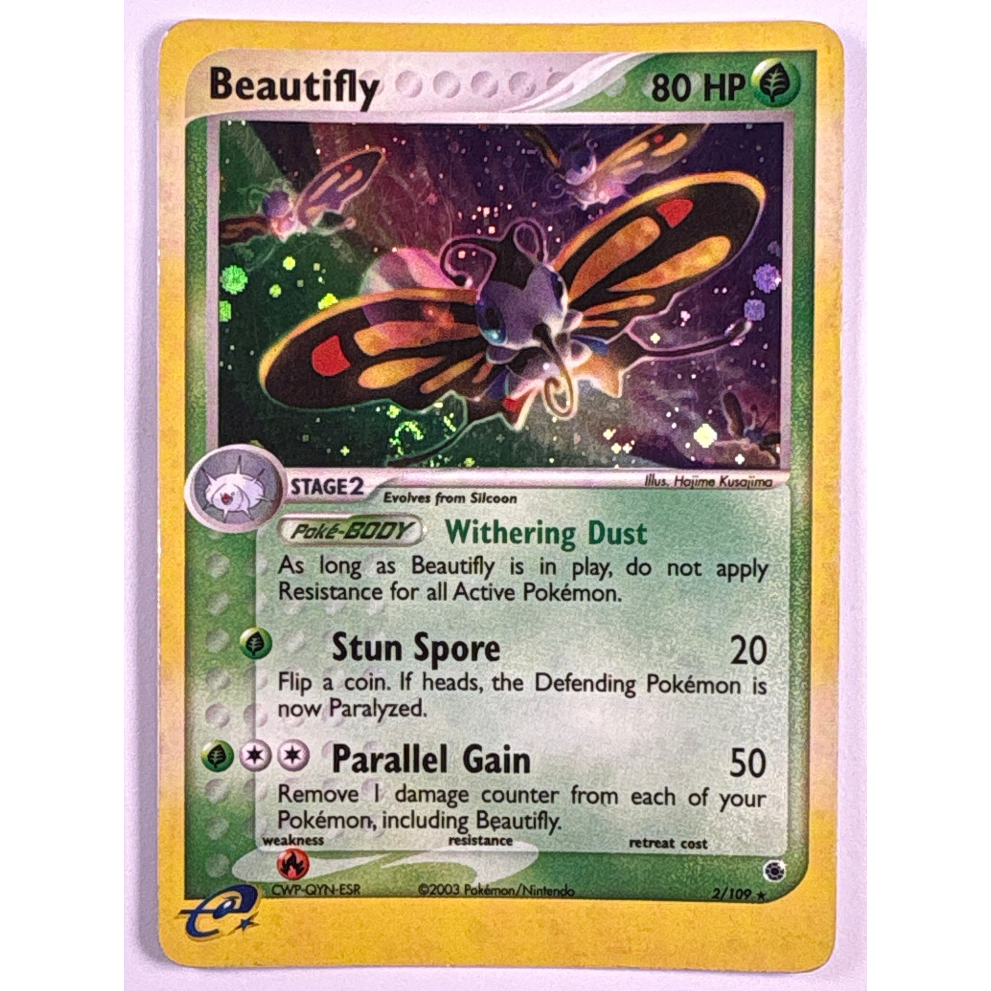 Beautifly W/Swirl* Holo Rare 2/109 | Local Legends Cards & Collectibles