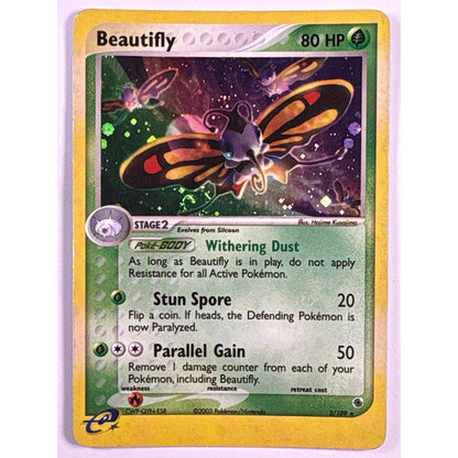 Beautifly W/Swirl* Holo Rare 2/109 | Local Legends Cards & Collectibles