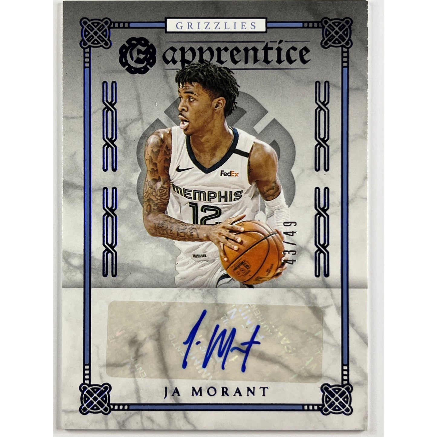 2019-20 Panini Excalibur Ja Morant Apprentice Rookie Autograph /49