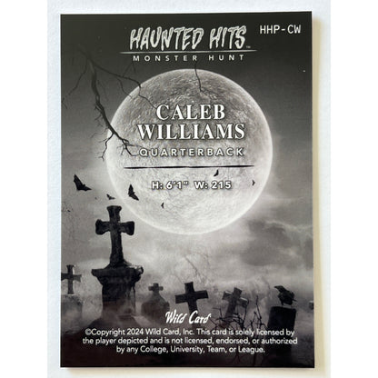 2024 Wild Card Caleb Williams Haunted Hits RC 3/4