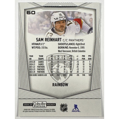 2024-25 O-Pee-Chee Platinum Sam Reinhart Rainbow