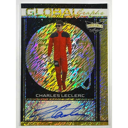 2023 Leaf Vibrance Charles Leclerc Gold Shimmer Auto 1/1 | Local Legends Cards & Collectibles
