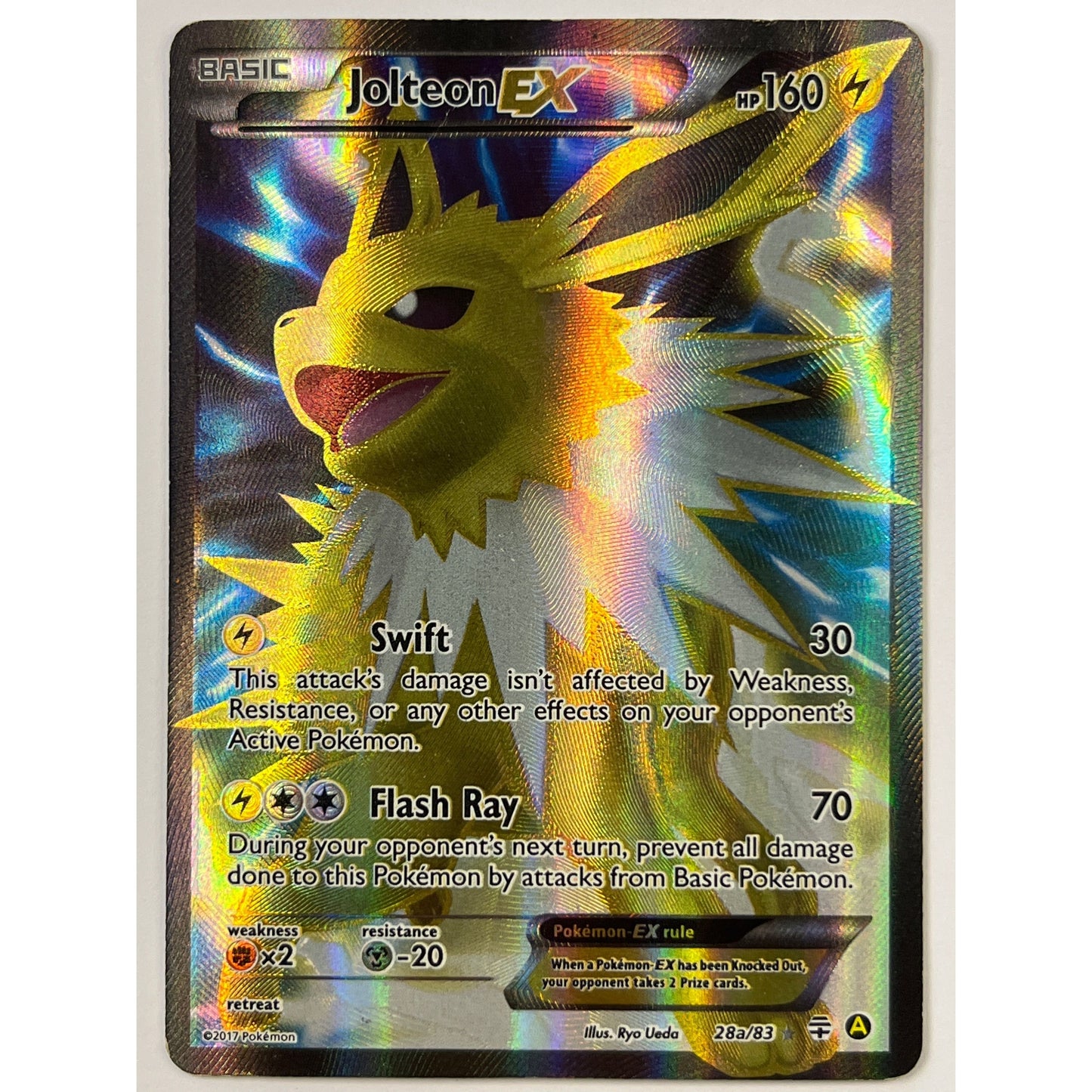 Jolteon EX Holo Ultra Rare Promo 28a/83