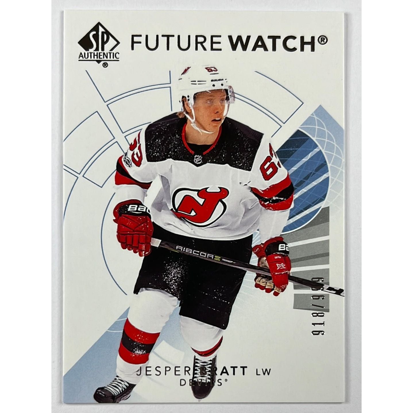 2017-18 SP Authentic Jesper Bratt Future Watch /999