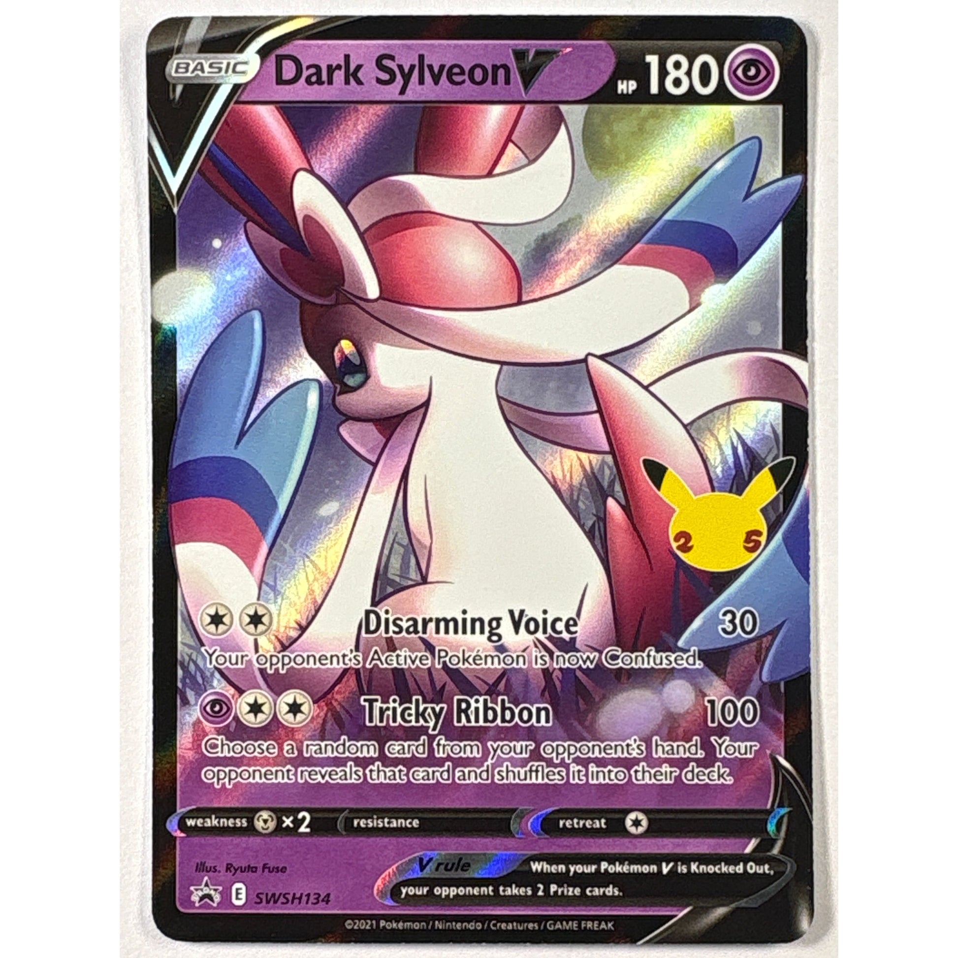 Dark Sylveon Holo Celerations Black Star Promo SWSH134 | Local Legends Cards & Collectibles