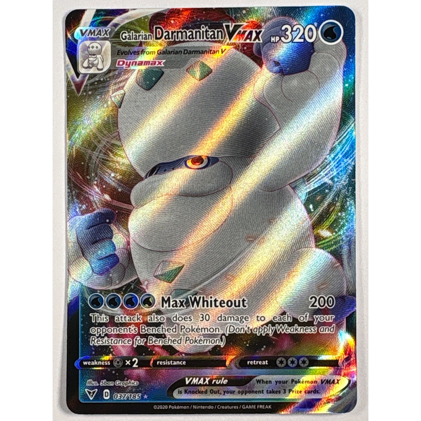 Galarian Darmanitan VMAX Holo Ultra Rare 037/185 | Local Legends Cards & Collectibles