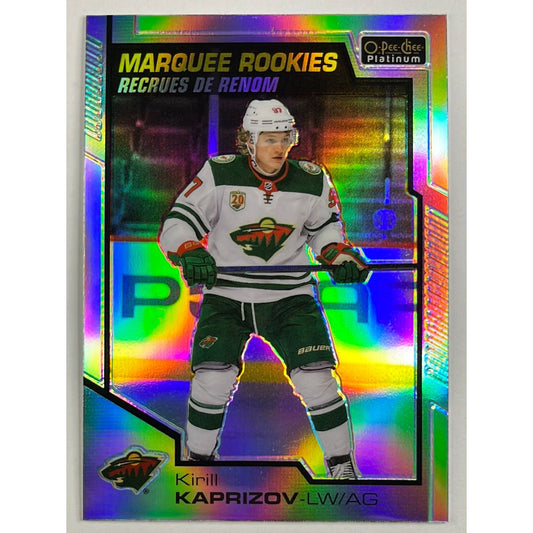 2020-21 O-Pee-Chee Platinum Kirill Kaprizov Marquee Rookie Rainbow