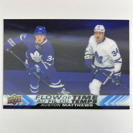 2022-23 Tim Hortons Auston Matthews Flow of Time 3D Lenticular