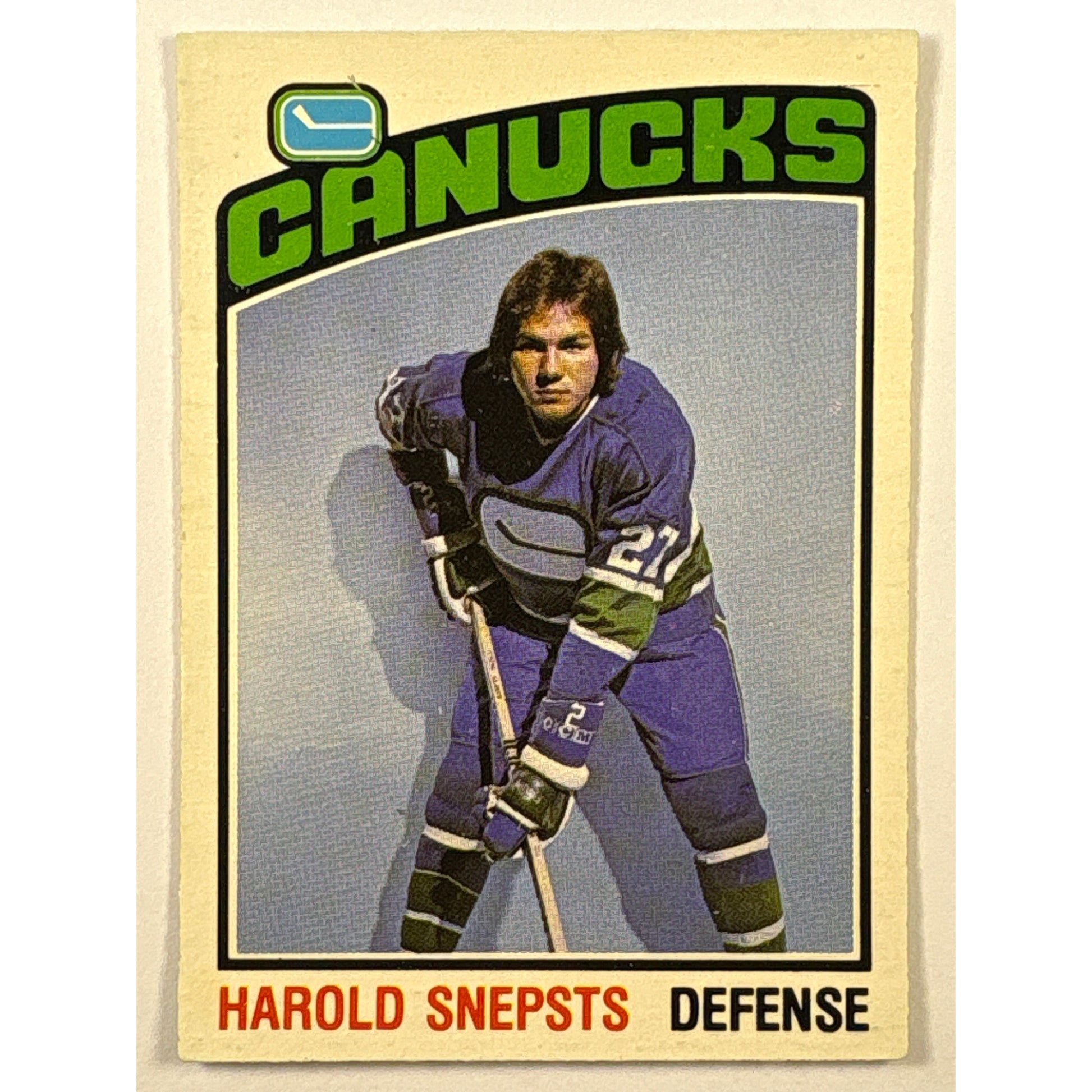 1976-77 O-Pee-Chee Harold Snepts 2nd Year #366 | Local Legends Cards & Collectibles