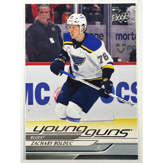 2024-25 Upper Deck Zachary Bolduc Young Guns