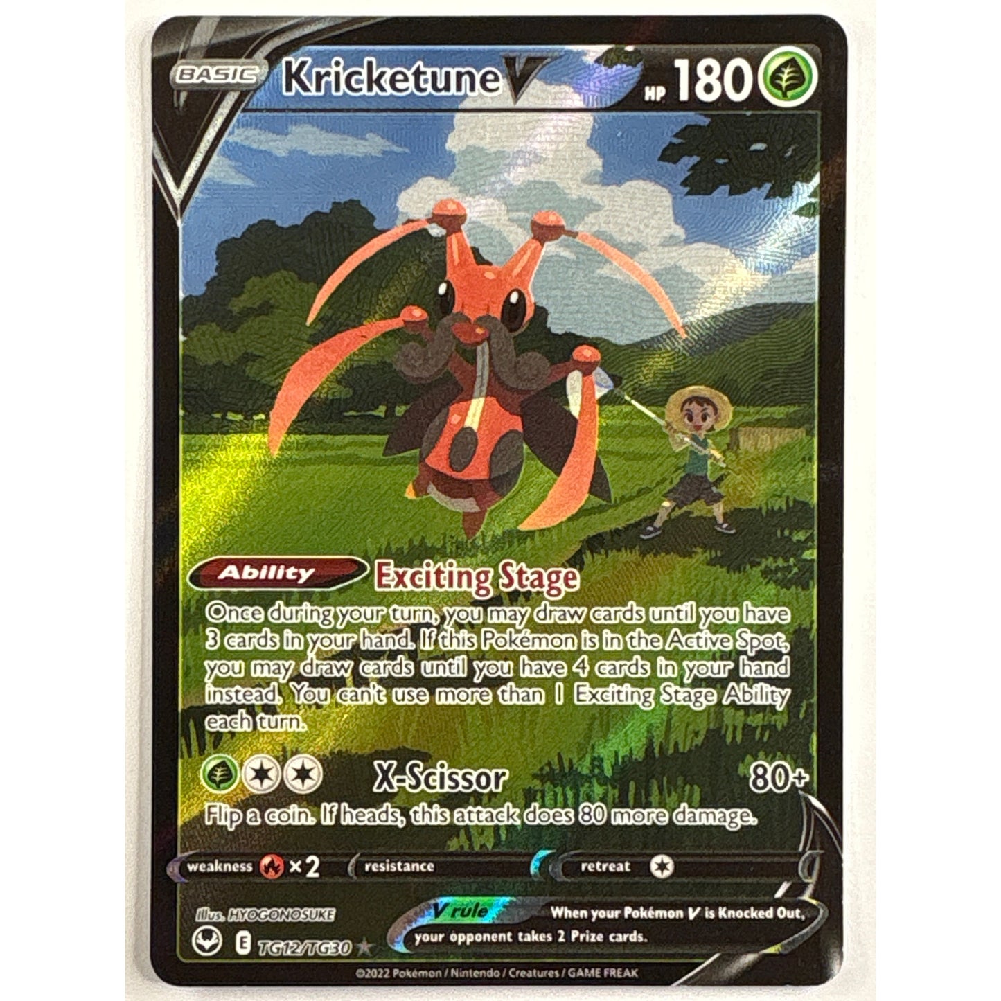 Kricketune V Holo Rare TG12/TG30 | Local Legends Cards & Collectibles