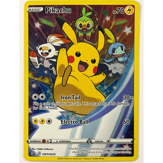 Pikachu Holo Black Star Promo SWSH020