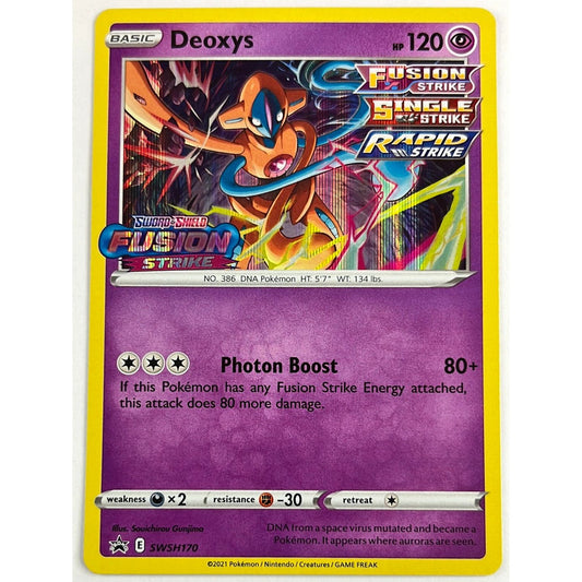 *Stamped Deoxys Holo Promo SWSH170