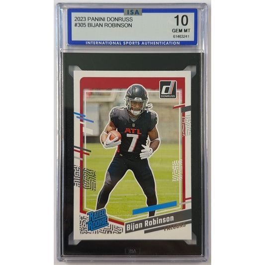 2023 Donruss Bijan Robinson Rated Rookie ISA 10 GEM MINT