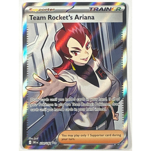 Team Rocket’s Ariana HolonUltra Rare 224/182