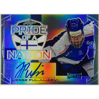 2016 Leaf Jesse Puljujarvi Pride Of A Nation Auto /25