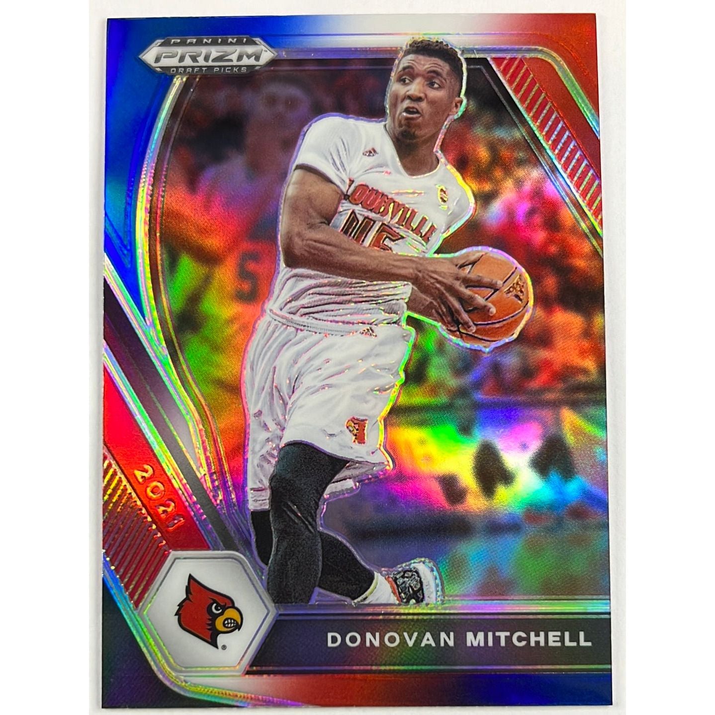 2021 Prizm DP Donovan Mitchell Red White Blue Prizm