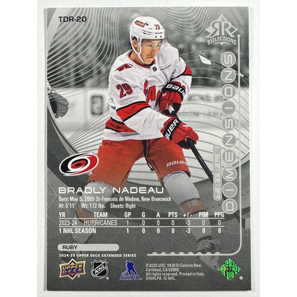 2024-25 Upper Deck Extended Series Bradly Nadeau Rookie Reflections /500