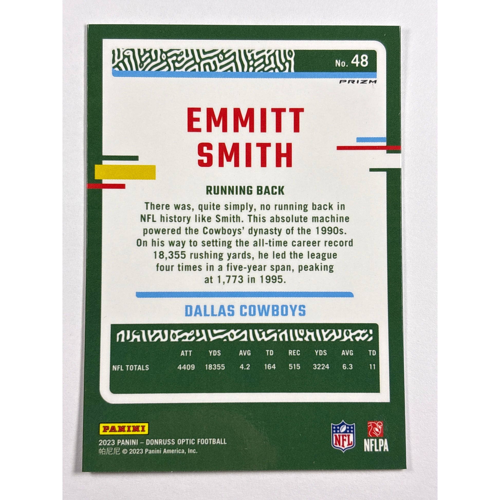 2023 Donruss Emmitt Smith Silver Holo Prizm | Local Legends Cards & Collectibles