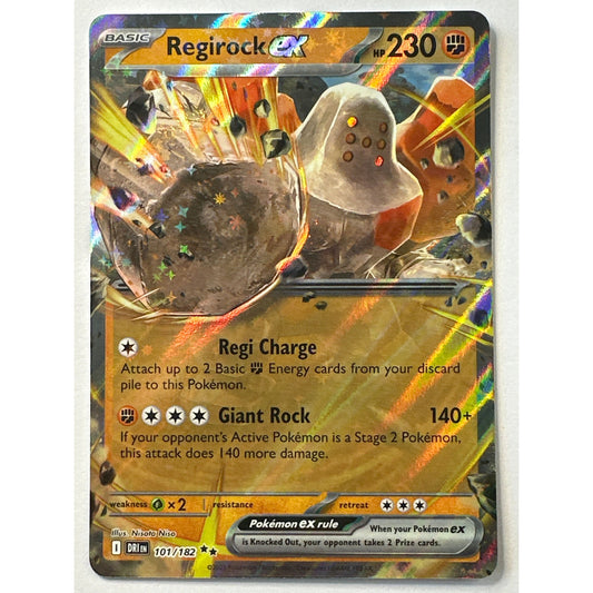 Regirock ex Holo Double Rare 101/182