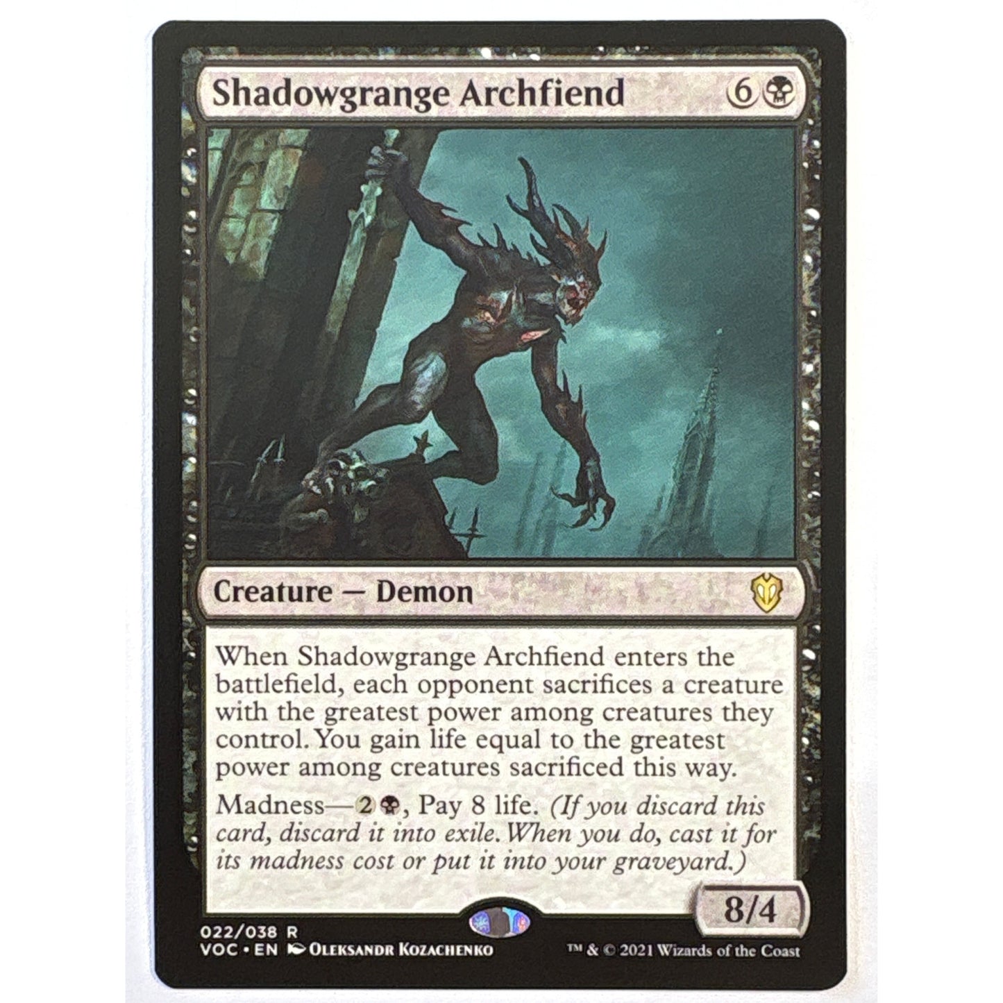 Shadowgrange Archfiend Non Foil Rare 022/038 | Local Legends Cards & Collectibles