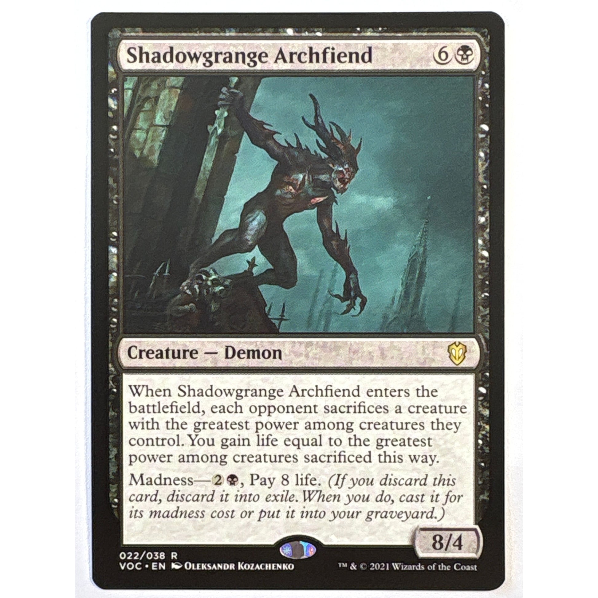 Shadowgrange Archfiend Non Foil Rare 022/038 | Local Legends Cards & Collectibles